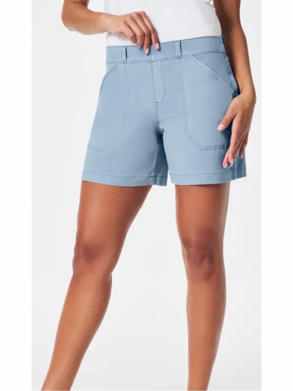 SPANX Twill Shorts Blue